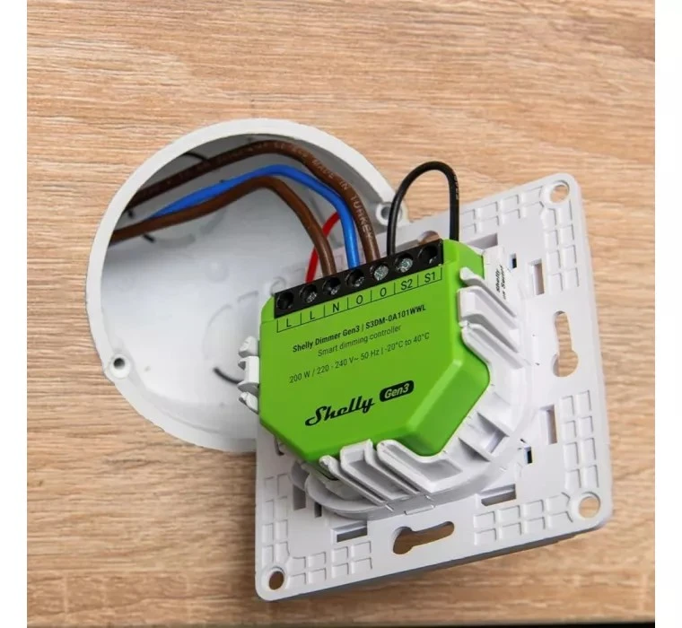 Shelly Dimmer Gen3 - Smart Dimmer AC 1ch. Wi-Fi/BT/Matter + PM - immagine 3