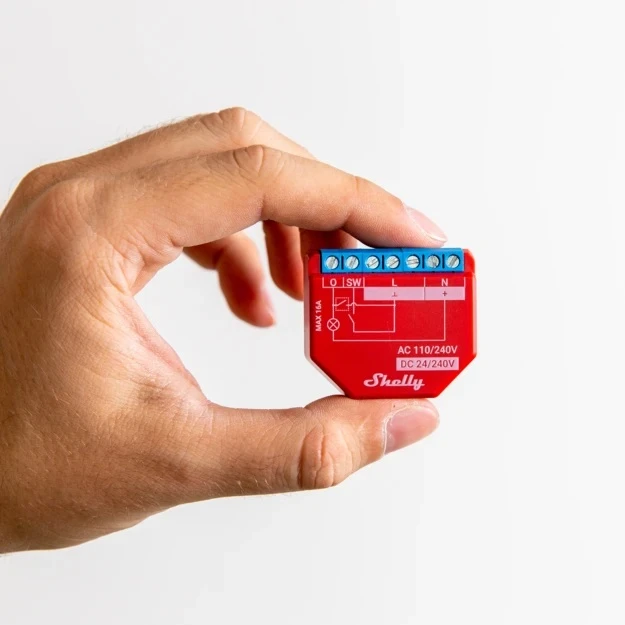 Shelly Plus 1PM - Smart Relay 16A AC/DC WiFi/BT + PM - immagine 5