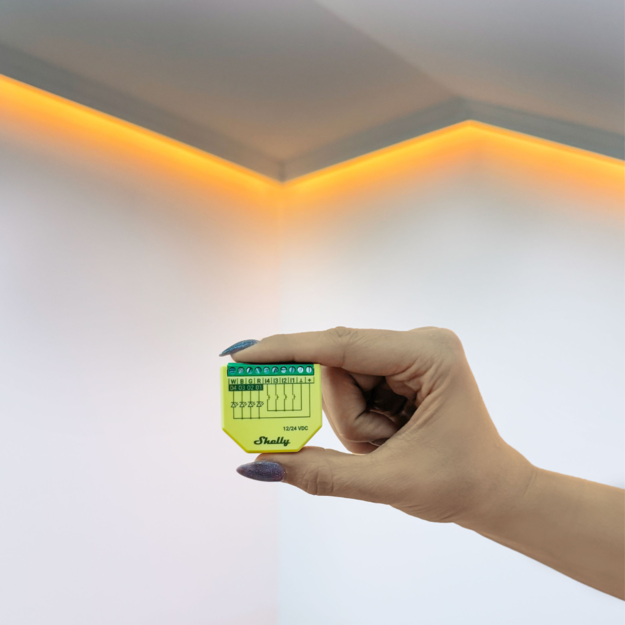 Shelly Plus RGBW PM - Controller Strisce LED WiFI/BT 12-24DC RGBW + PM - immagine 5