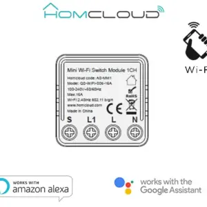 Modulo Interruttore Mini 1CH Wi-Fi da incasso